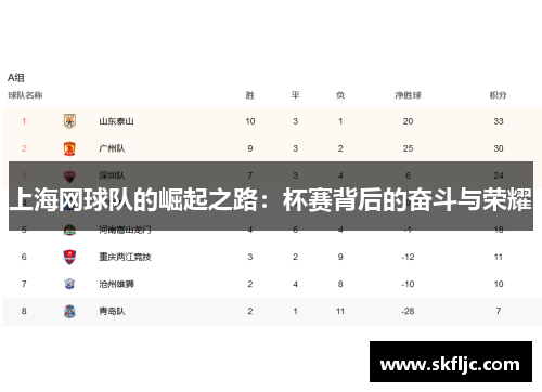 上海网球队的崛起之路：杯赛背后的奋斗与荣耀